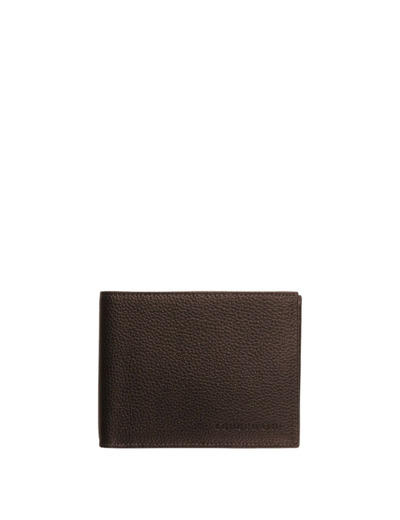 Longchamp Veau Foulonné Portefeuille En Cuir Moka