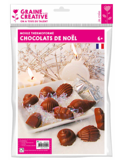 Moule thermoformé "Chocolats de Noël"