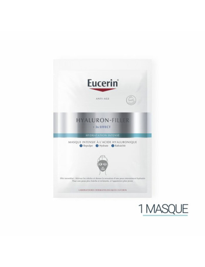 Masque Intensif Anti-Age à L'acide Hyaluronique Hyaluron-Filler + 3x Effect Eucerin