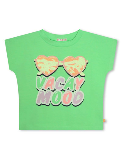 T shirt vert manches courtes