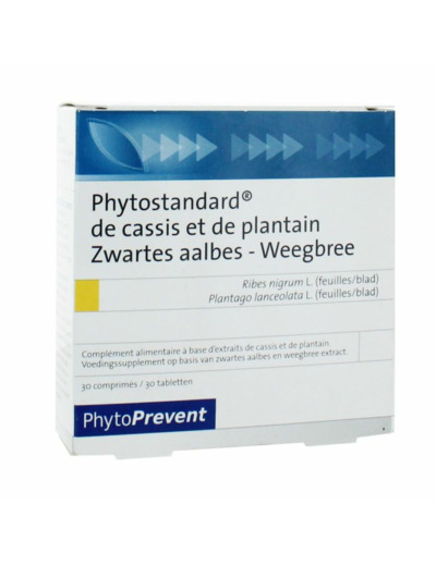 Phytostandard Cassis Et Plantain 30 Comprimes Pileje