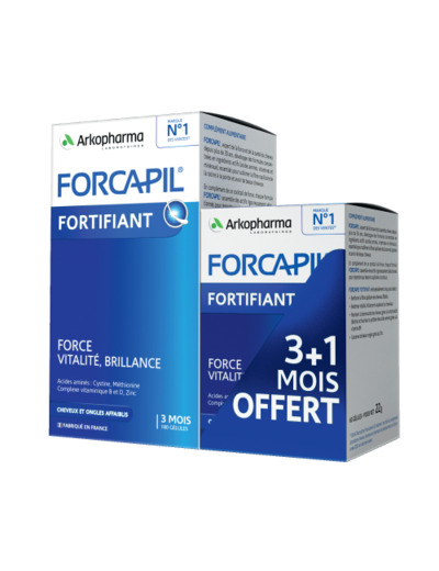 Cheveux Et Ongles Zinc, Vitamine B 180 + 60 gélules Forcapil Arkopharma