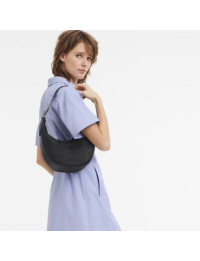 Longchamp Roseau Sac Porté Epaule M Noir