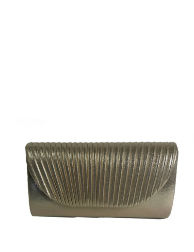 Farfouillette Pochette De Mariage A Rabat Côtelé Doré