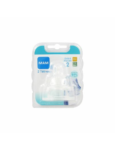 Tetines Ultra-douces Silicone Debit 2 X2 2 Mois Et Plus Mam