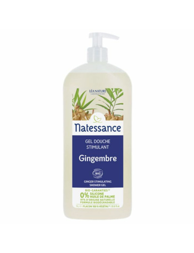 Gel Douche Gingembre Stimulant Bio 1l Natessance