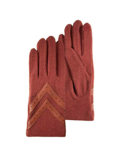 Isotoner Gants Femme Laine Mandarine