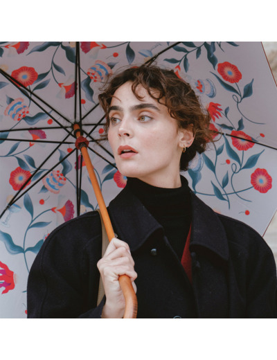 Piganiol Parapluie Canne Manuel Pour Femme Doublé Gourmandise