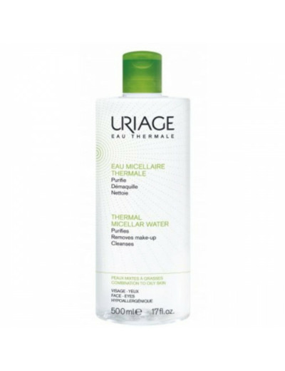 Eau Micellaire Thermale 500ml Hygiène visage Peaux Mixtes A Grasses Uriage