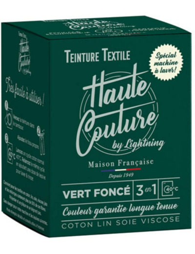 Teinture Haute couture vert foncé