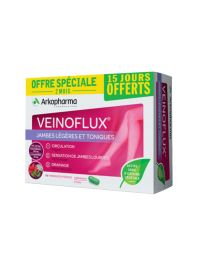 Jambes Legeres Et Toniques 60 Gelules Veinoflux Arkopharma