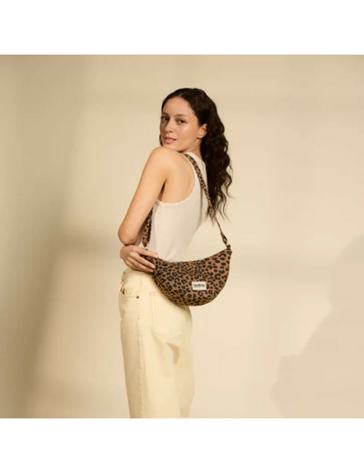 Hindbag Andrea Sac Banane Léopard Cannelle