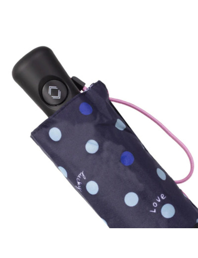 Isotoner Parapluie Mini Auto Pois Hello