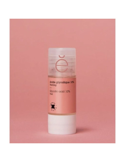 Acide glycolique 10% 15ml Actifs Purs Perte d'éclat et hyperpigmentation Peeling Etat Pur