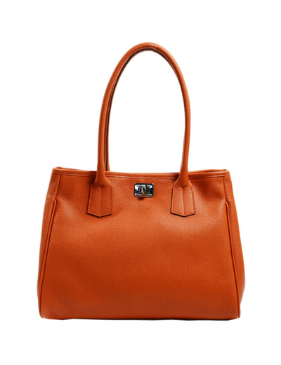 Berthille Elisa Sac Shopping Graine Orange