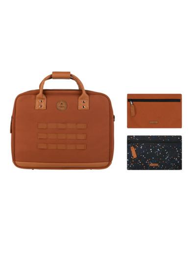 Cabaïa Messenger Turin Sac Ordinateur 14" Marron