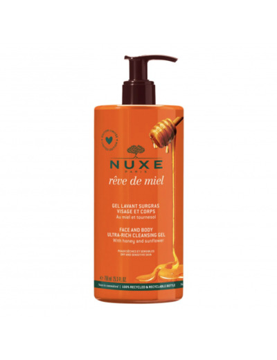 Gel Lavant Surgras Jumbo Collector 750ml Reve De Miel Nuxe