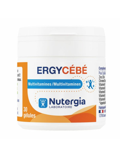 Ergycebe 30 Gélules Multivitamines Nutergia