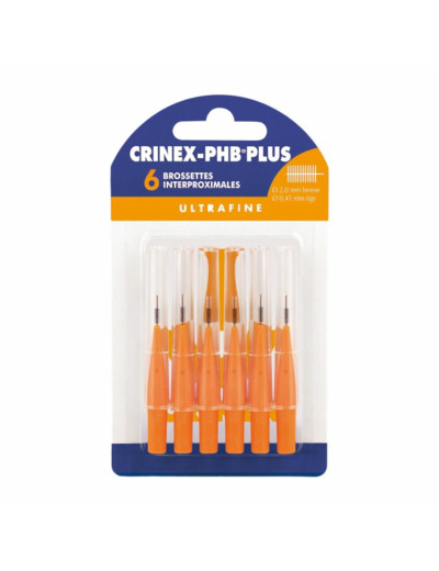 Brossettes Interdentaires Ultra Fine Phb Plus X6 Crinex