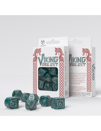 Lot de 7 dés- Vikings- Mjolnir