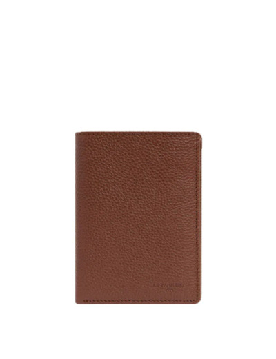 Le Tanneur Charles Portefeuille Moyen 2 Volets Cuir Grainé Ebène