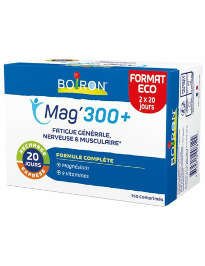 Magnesium 300+ 160 Comprimes Complements Boiron