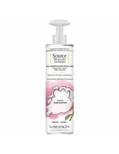Source Micellaire Enchantée Flacon Rose 400ml Garancia