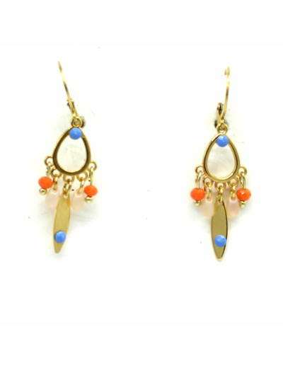 Boucles d'oreilles dagues dorées Sillage