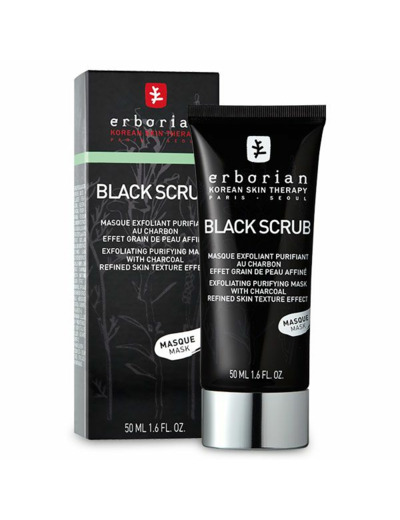 Black Scrub Masque Exfoliant Purifiant Au 50ml Erborian