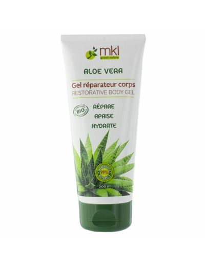 Gel Reparateur Corps A L'aloe Vera Bio 200 ml Mkl