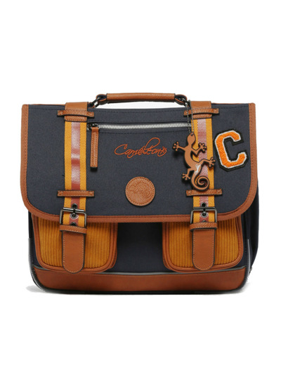 Caméléon Vintage Urban Cartable 35cm Mustard Badges