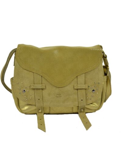 Mila Louise Bax Sac Porté Travers Cuir Gold