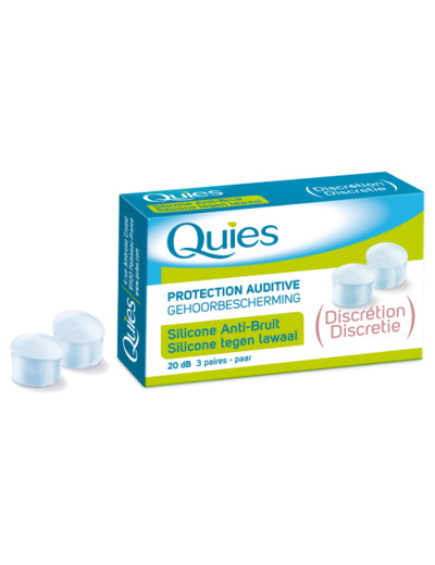 Protection Auditive Silicone Anti Bruit 3 Paires Quies