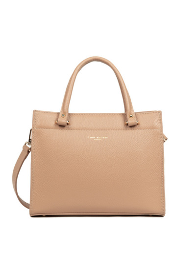 Lancaster Foulonné Double Sac Porté Main 470-63 Naturel-In-Beige