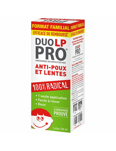 Lotion anti-poux et lentes 200 ml Duo Lp Pro