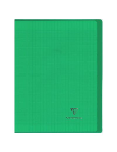 Cahier "Koverbook" - Polypro - 24x32 - 96 pages - Séyès - Vert transparent