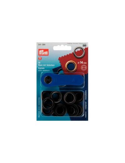 Œillets avec rondelles 14 mm - Bruni - Prym