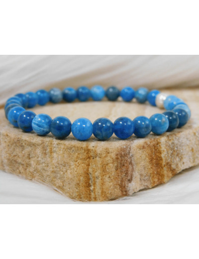 BRACELET APATITE BLEUE