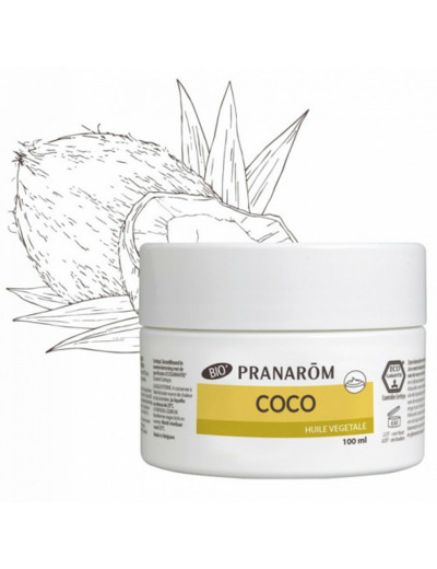 Pranarôm Les Huiles Végétales Huile Vegetale Coco Bio 100 ml