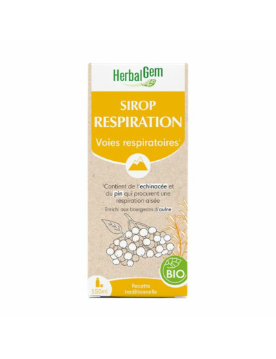 Sirop Respiration Bio Bronches 150ml Herbalgem