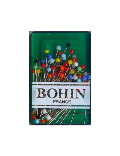 Épingles tête de verre Bohin