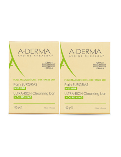 Pain Surgras 2x100g Avoine Rhealba A-Derma