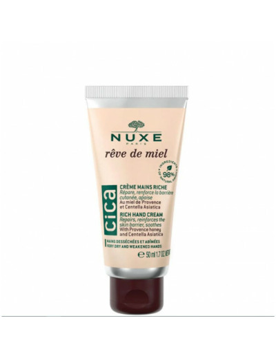 Crème Mains CICA 50ml Reve De Miel Peaux Sèches et Abîmées Nuxe