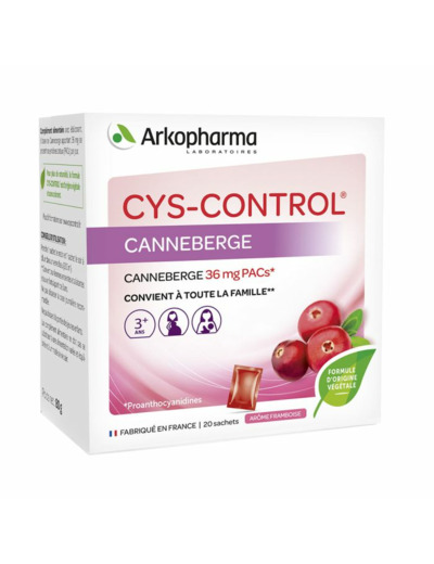 Confort Urinaire Canneberge 20 sachets Cys-Control Arkopharma