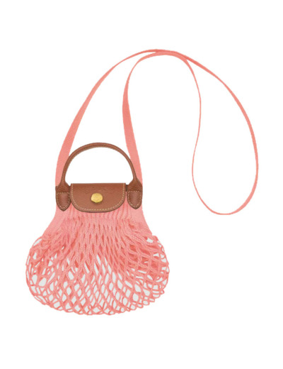 Longchamp Le Pliage Filet Sac Porté Travers XS Blush
