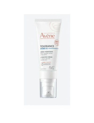 Crème Hydratante 40ml Tolerance Hydra-10 peaux sèches à très sèches Avène