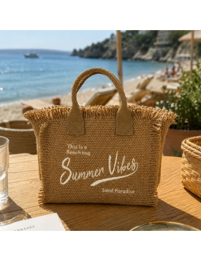 Farfouillette Petit Sac Porté Travers Summer Vibes Blanc/Naturel