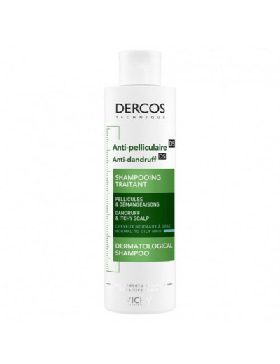 Shampooing Anti-pelliculaire Cheveux Normaux A Gras 200ml Dercos Vichy