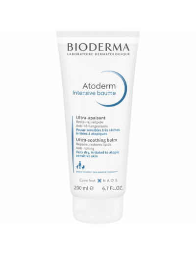 Baume Hydratant Visage et Corps 200ml Atoderm Peaux Très Sèches à Atopiques Bioderma