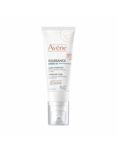 Fluide Hydratant 40ml Tolerance Hydra-10 Peaux sensibles normales à mixtes Avène